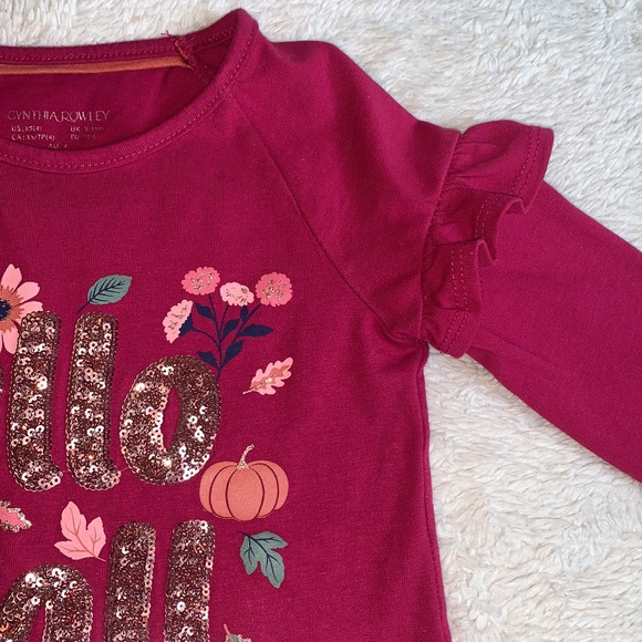Cynthia Rowley Magenta “Hello Fall” 4 Sequin Top EUC - Picture 6 of 11